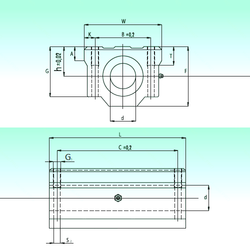 75 mm x 130 mm x 31 mm Basic static load rating – C0 NBS SCW 20 Linear Bearings